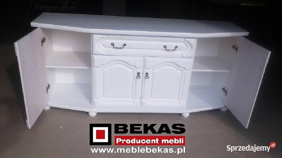Biała Komoda 180 Stylowa Klasyka Dąb Rybnik