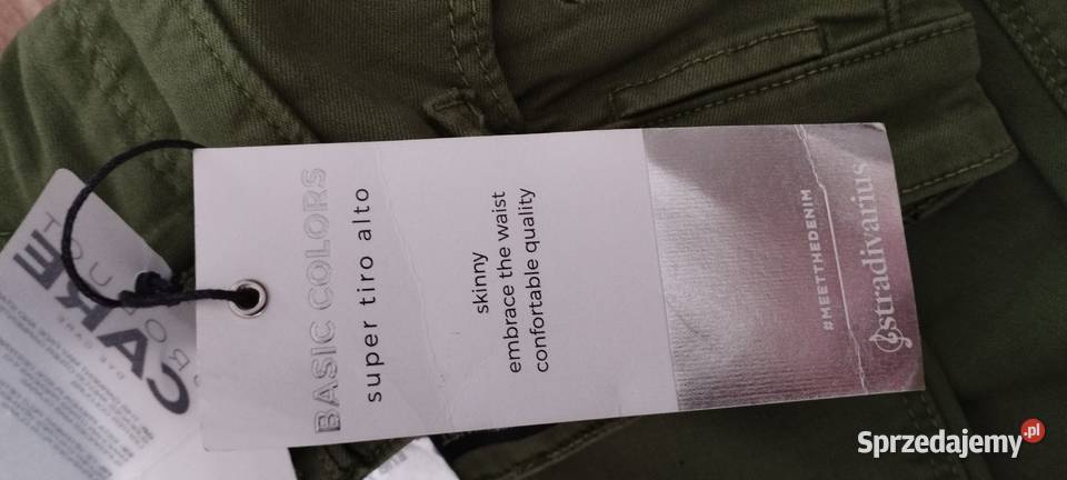 spodnie stradivarius r32 16060A skinny green lubelskie Zamość