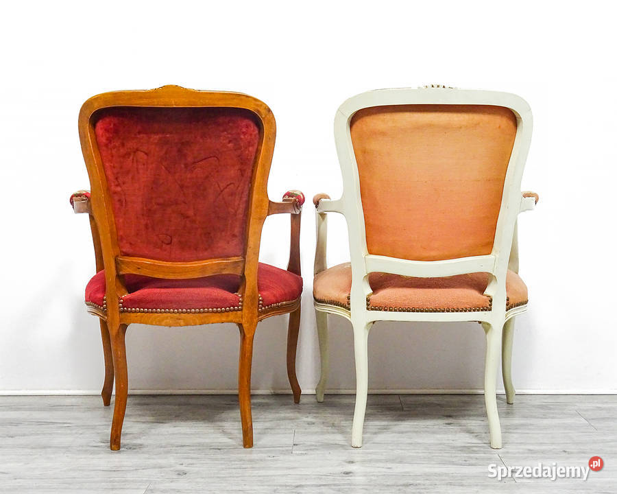 Drewniany FOTEL tapicerowany LUDWIK Stylowy Fotele Kalisz