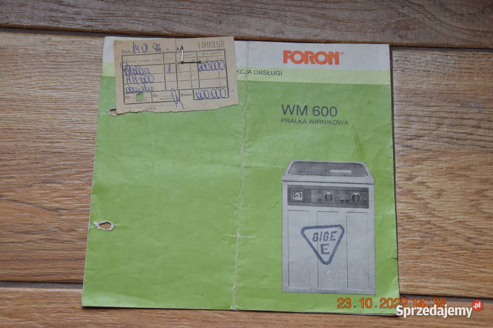 Pralka wirnikowa WM 600 łódzkie sprzedam