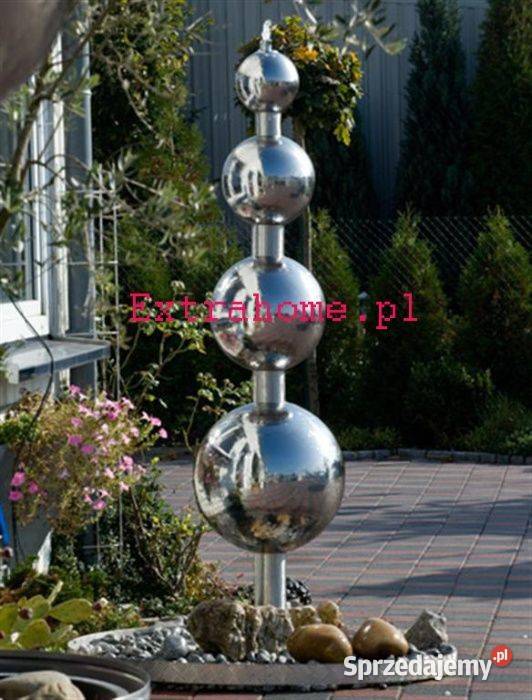 Fontanna ze stali nierdzewnej 4 kule H240 Szczecin
