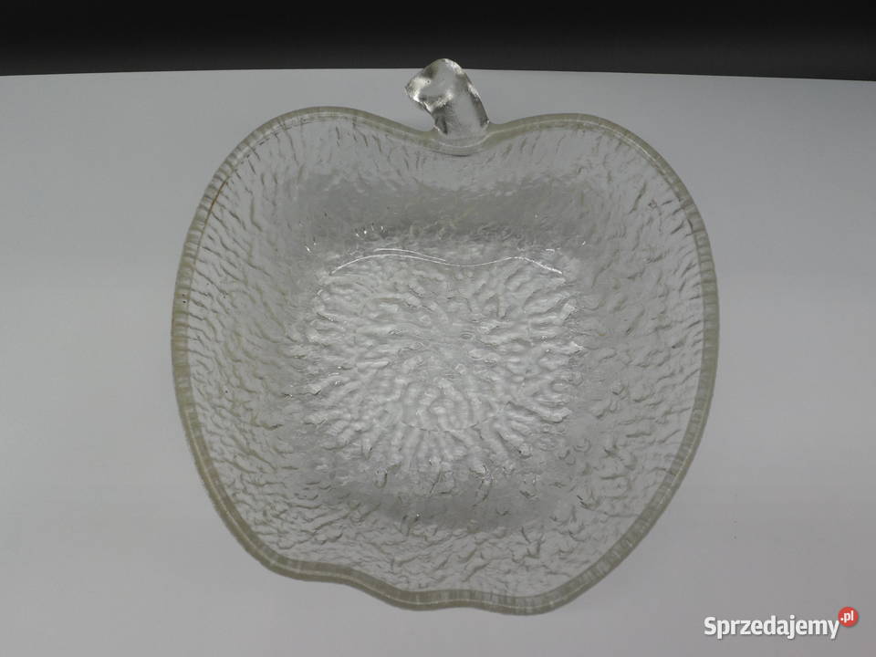 Kultowa szklana misa JABŁKO Vintage PRL Raszków