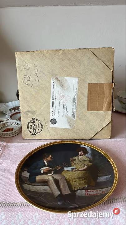 Talerz kolekcjonerski Pandering on the porch pomorskie Gdańsk