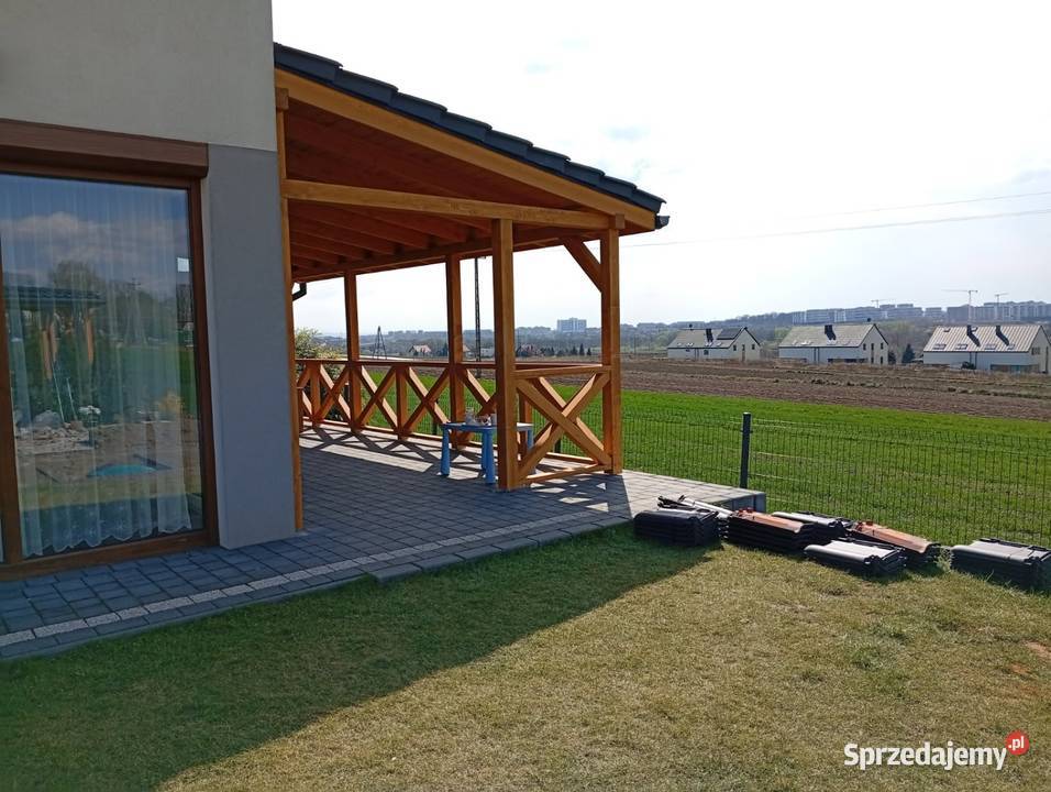 Zadaszenie tarasu balustrada dach poliwenglan Batowice