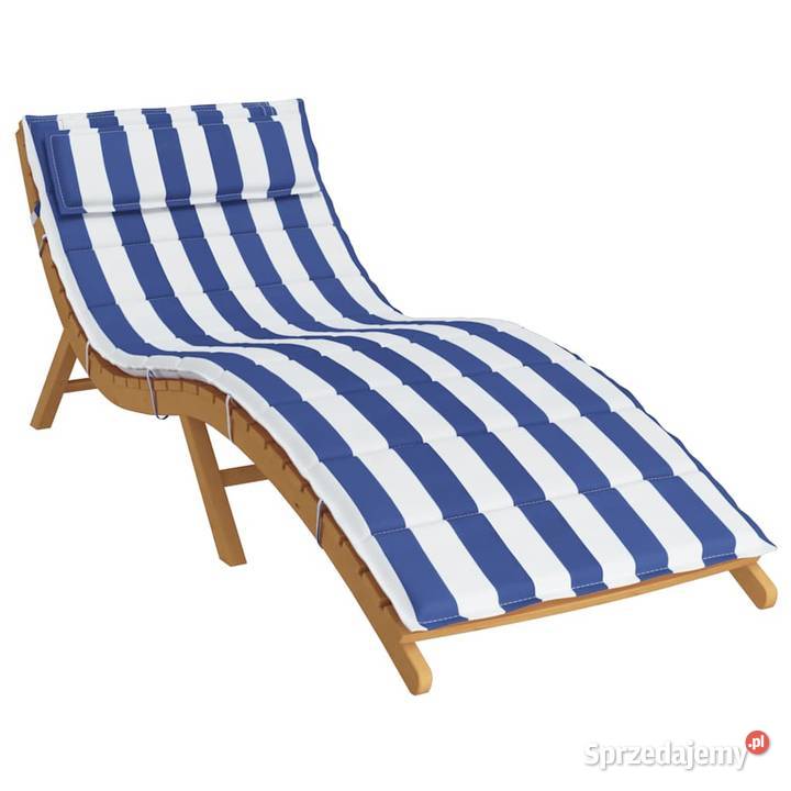 vidaXL Poduszka na leżak niebieskobiałe mazowieckie