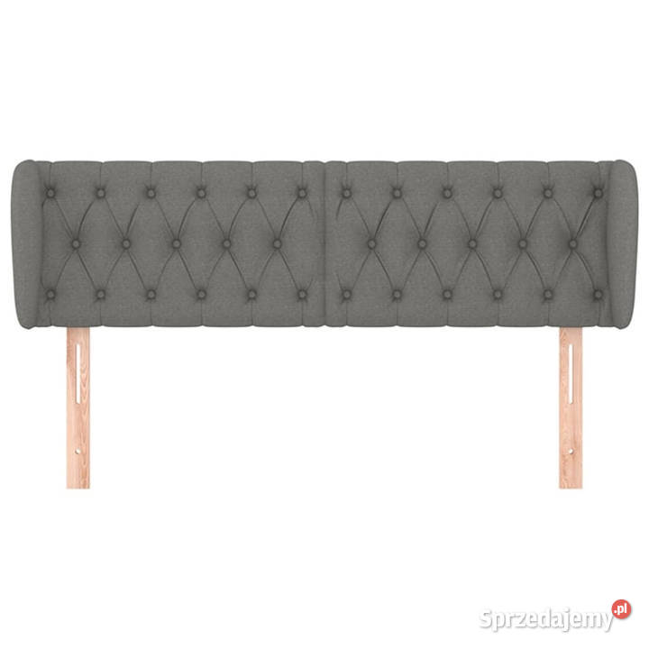 Zagłówek uszak ciemnoszary 147x23x7888 tkanina Warszawa