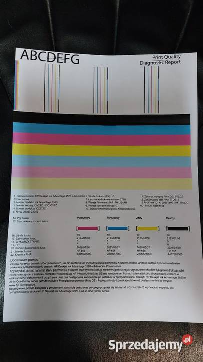 DRUKARKA HP 3525 WiFi tusze HP orginal kable atramentowa Katowice