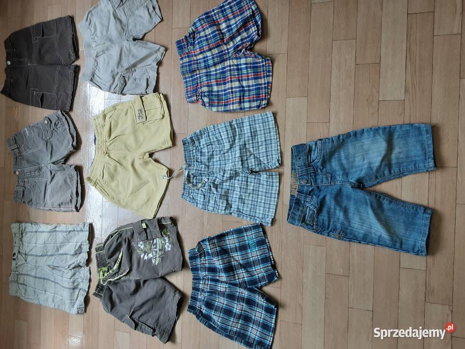 sprzedam krótkie spodenki rozmiaru 68 do 104 uniseks Ruda Śląska sprzedam