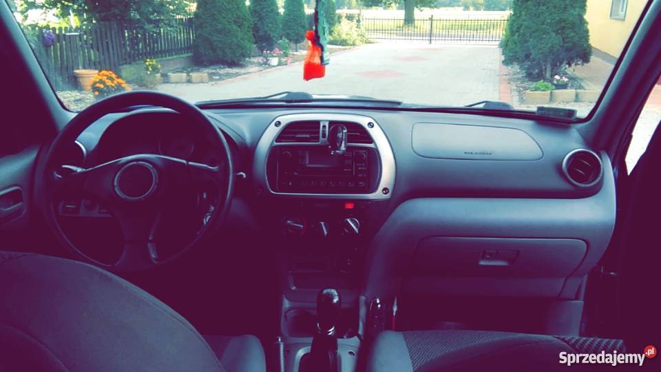 TOYOTA RAV4 2002 NIEBIESKA DIESEL 20 D4D elektryczne szyby Kuźnica Grabowska