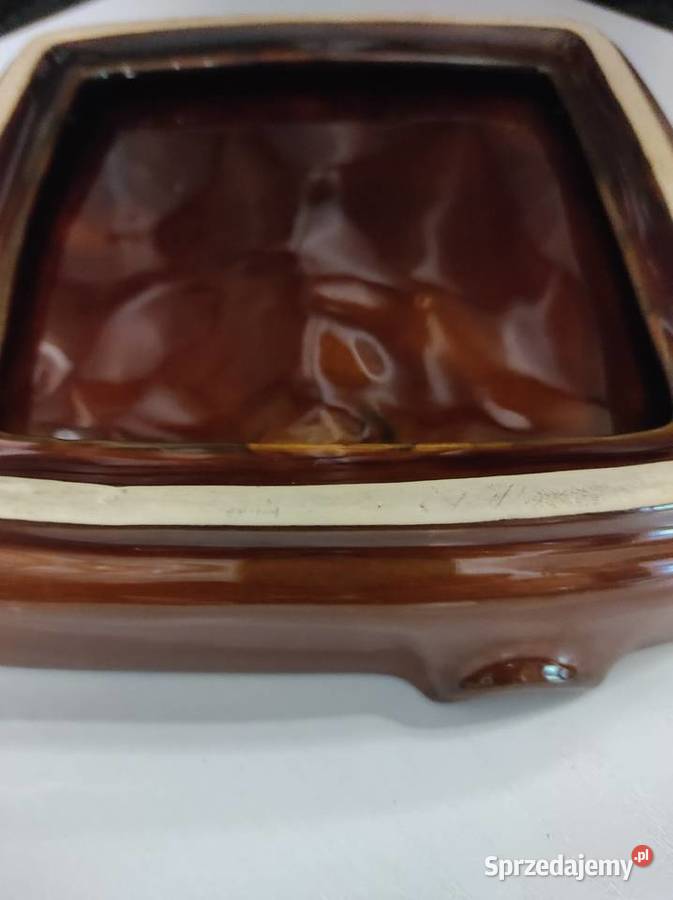 Popielnica duża porcelit PRL Białystok