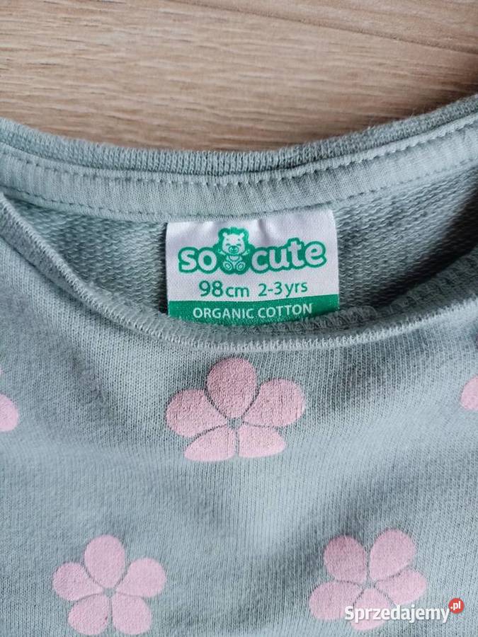 Bluzka dziecięca z kieszonką w kwiatki 98 dziewczynka mazowieckie Płock