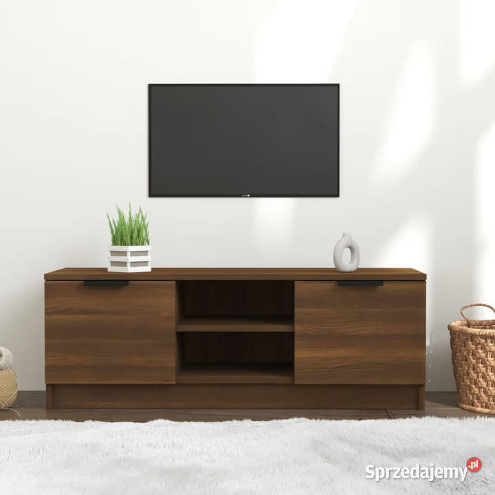 Szafka pod telewizor brązowy dąb 102x35x365 Warszawa