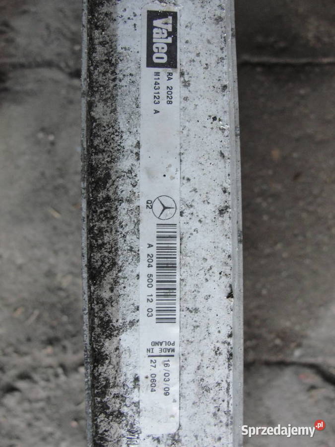 CHŁODNICA WODY MERCEDES W212 W204 W218 W221 Dąbrowa