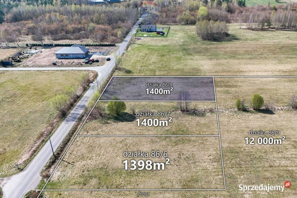 Działka 1400 m2 z warunkami zabudowy gmWłocławek asfalt