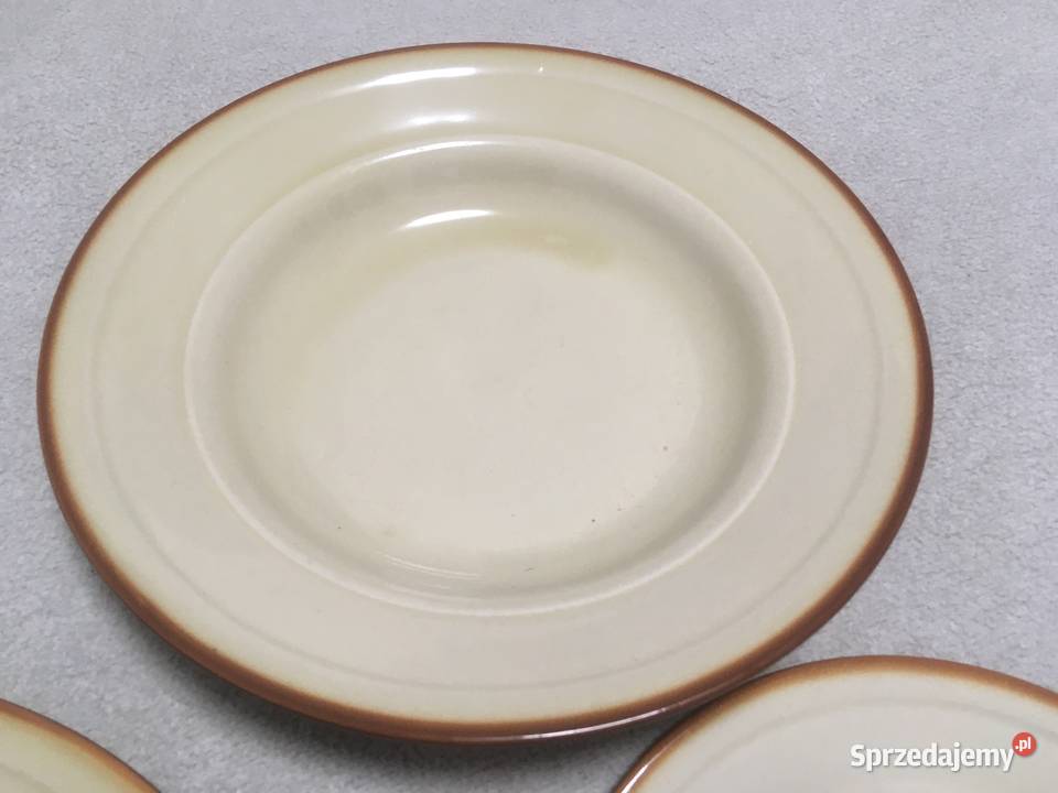 Stare talerz głęboki deserowe Tułowice porcelit Kołobrzeg