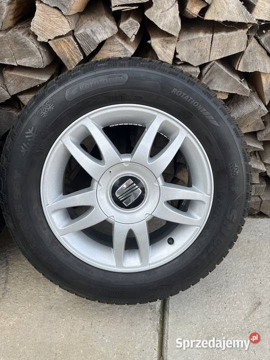 Felgi aluminiowe Seat 5x100 z oponami zimowymi Rzeszów sprzedam