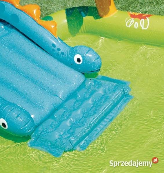 Super plac zabaw Mały DINO ze zjeżdżalnią INTEX Poznań sprzedam