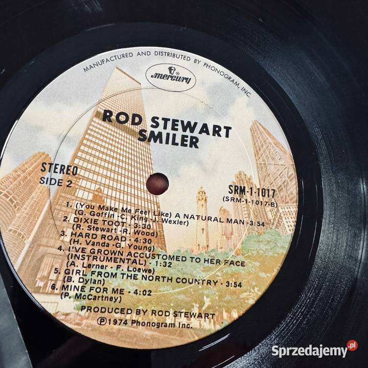 ROD STEWART SMILE VG EX JAPAN OBI 1974 MERCURY wielkopolskie Poznań sprzedam