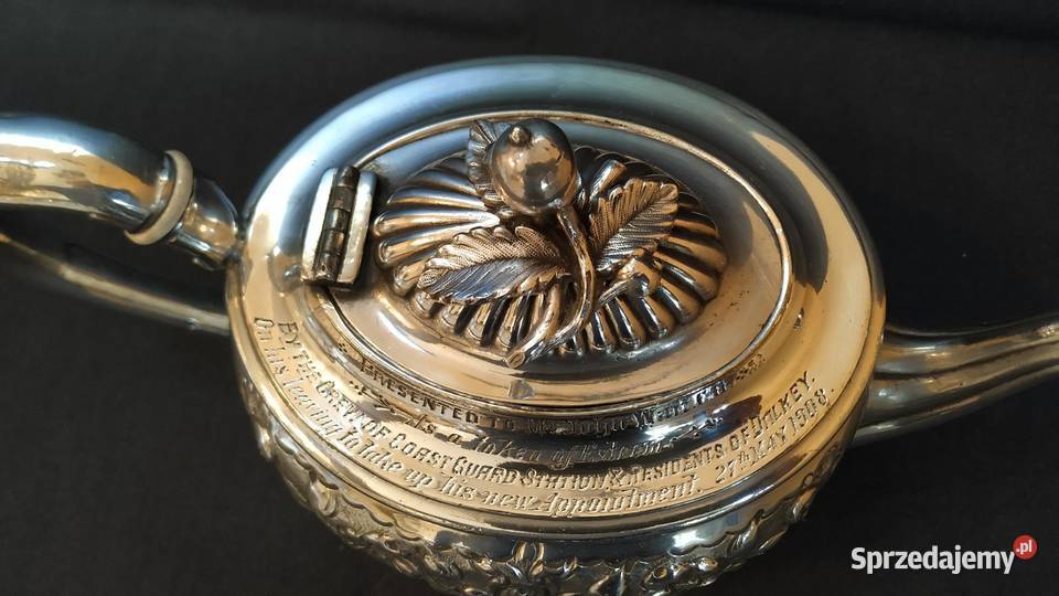 Zabytkowy Posrebrzony Czajnik BRIDDON BROS Piła