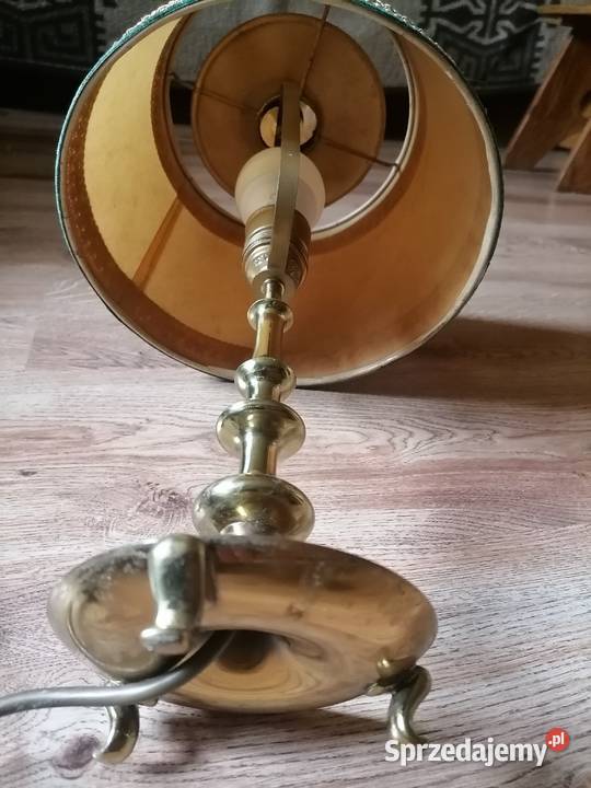 Stara mosiężna lampa salonowa gabinetowa Art Kraków