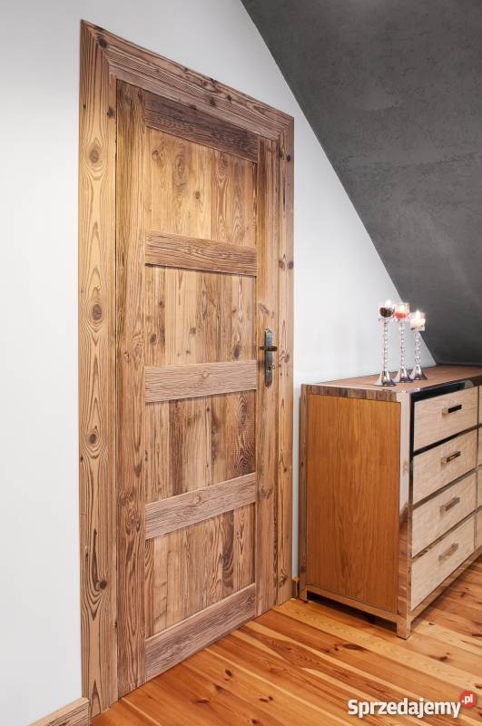 DZRZWI WEWNĘTRZNE ZE STAREGO DREWNA lubelskie Lublin sprzedam