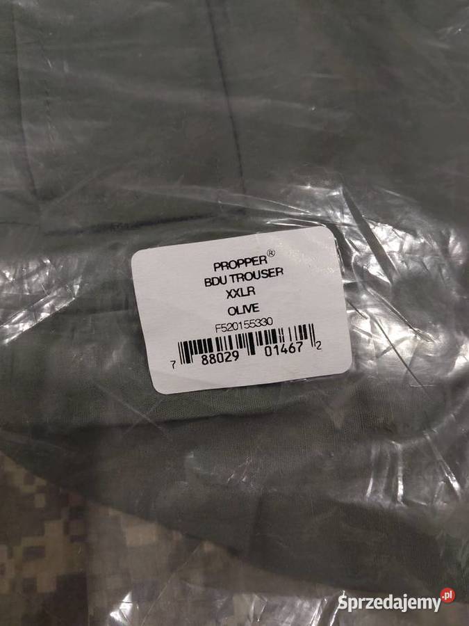 Spodnie BDU olive PROPPER XXLR cotton sprzedam