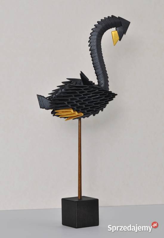 Flaming origami modułowe 3D papier metaliczny Szczecin