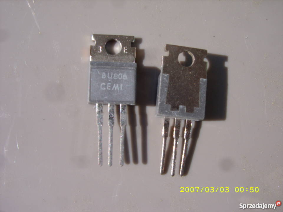 Tranzystor BU 806 CemiNieuzywany2 ZL Części i akcesoria Wołów