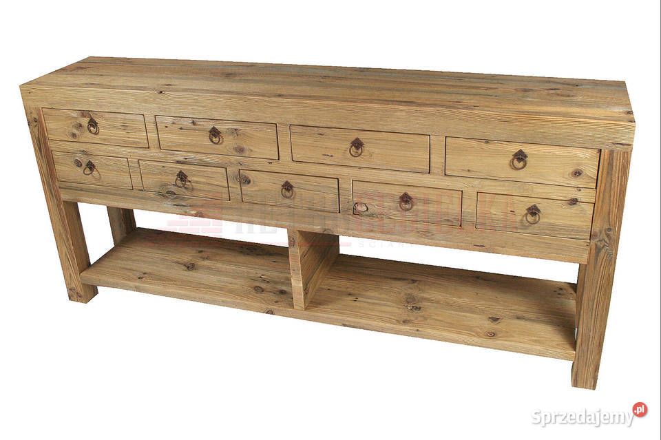 Szafka łazienkowa komoda konsola stare drewno 200cm Słupno sprzedam