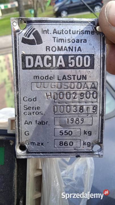 Dacia 500 Lastun Zarejestrowany w świętokrzyskie Końskie