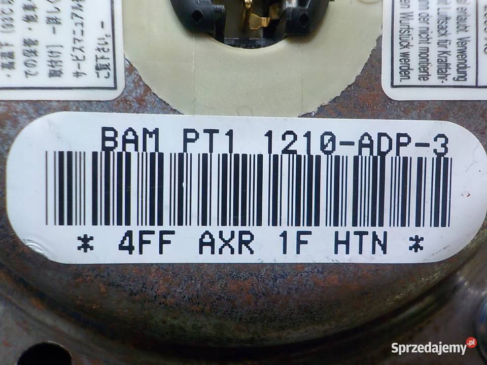 SUZUKI ALTO VII 10 B 11r HB 5D AIRBAG poduszka