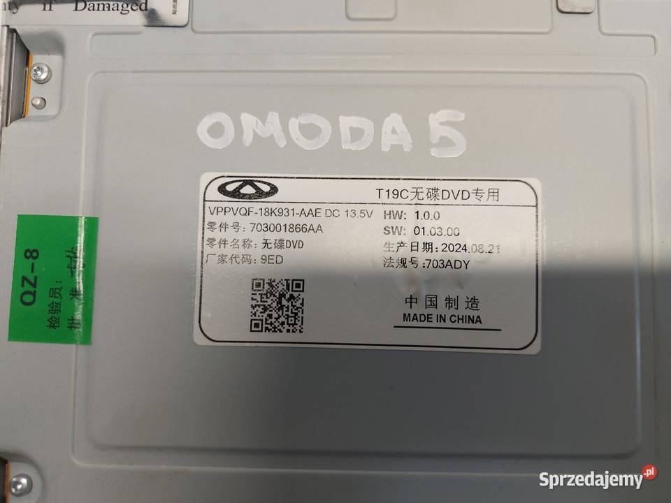 Chery Omoda 5 2024r radio nawigacja czytnik navi sprzedam