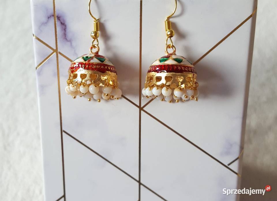 Małe kolczyki indyjskie jhumka jhumki dzwonki