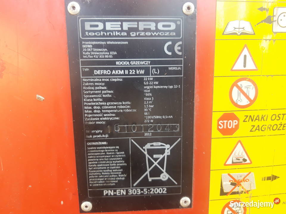 Części do pieca defro akm 22kw Dobromierz