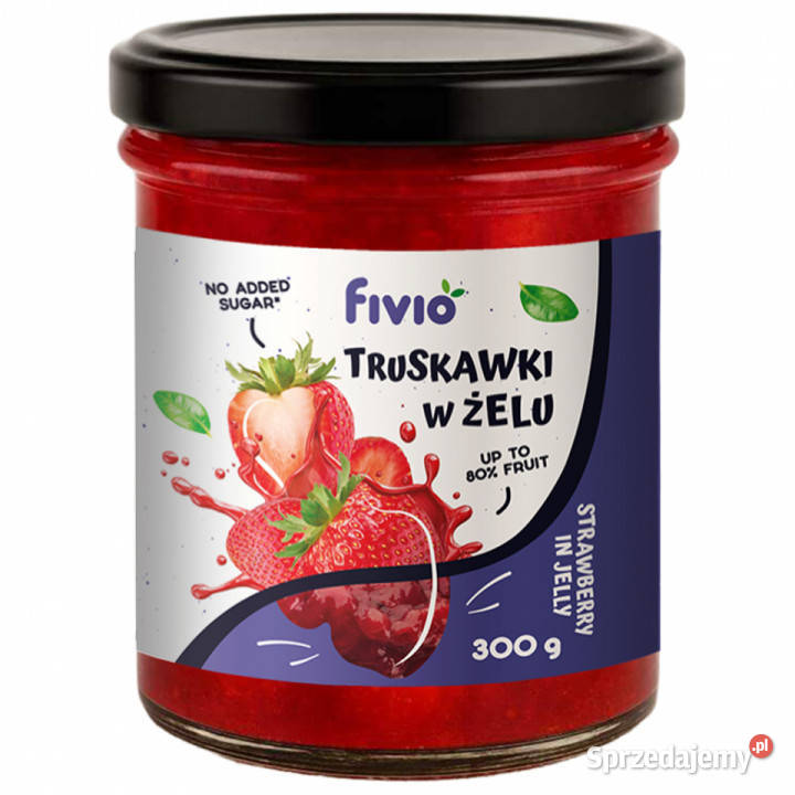 Owoce w żelu truskawka 300g Brzozów