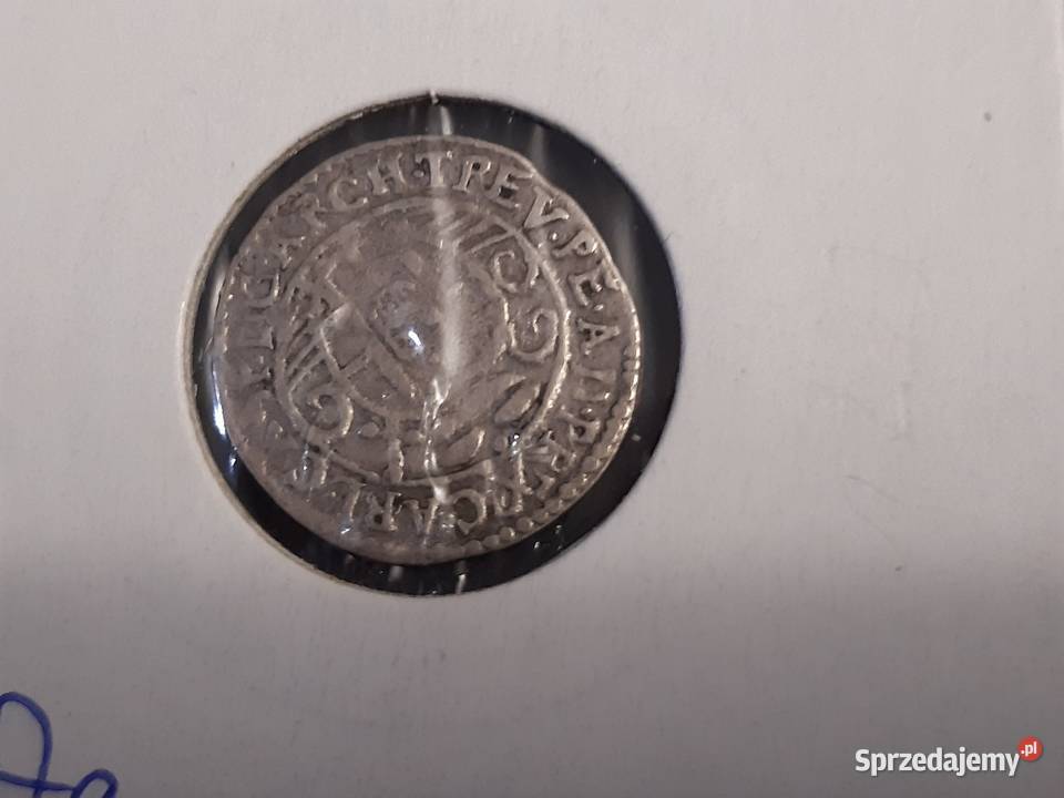 moneta srebrna Biskupstwa Trewir z 1668r podlaskie Łomża