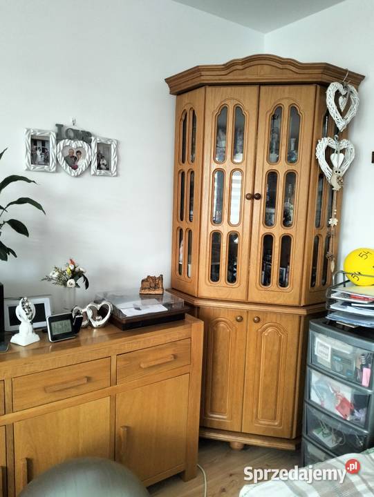 Witryna dębowa oszklona Łódź