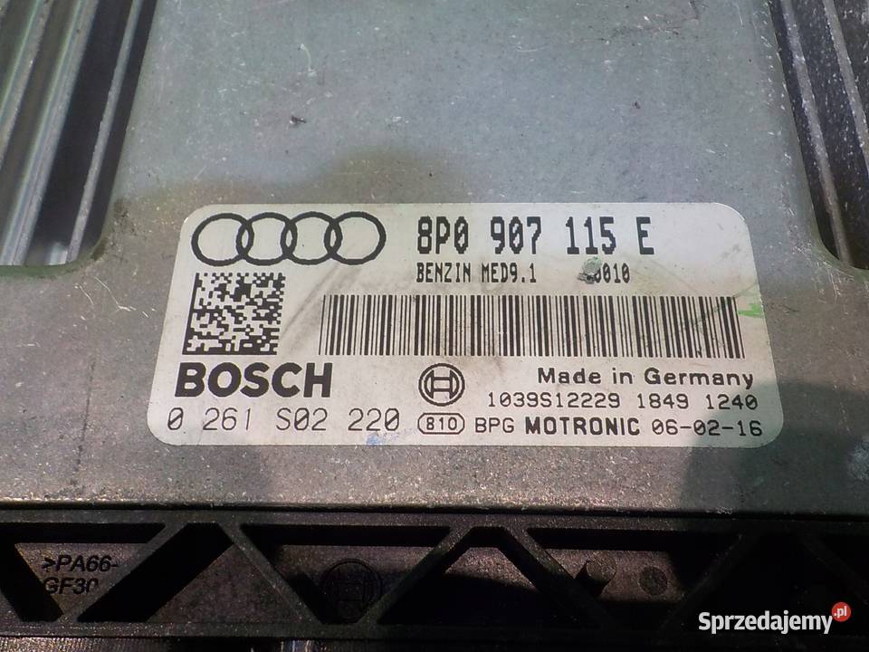 AUDI A3 8P SLINE II 20 TFSI 06r 5D sterownik osobowe mazowieckie Suków