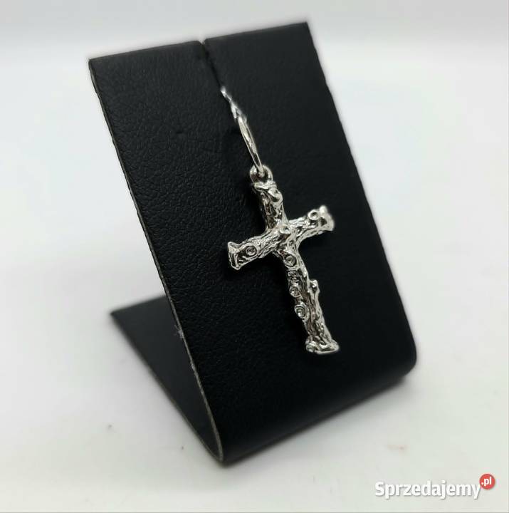 Nowa srebrna zawieszka próby 925 234g krzyżyk warmińsko-mazurskie Elbląg