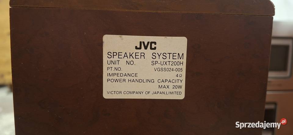 Głośniki JVC 20 Watt Wieża Czytaj opis Zielona Góra sprzedam
