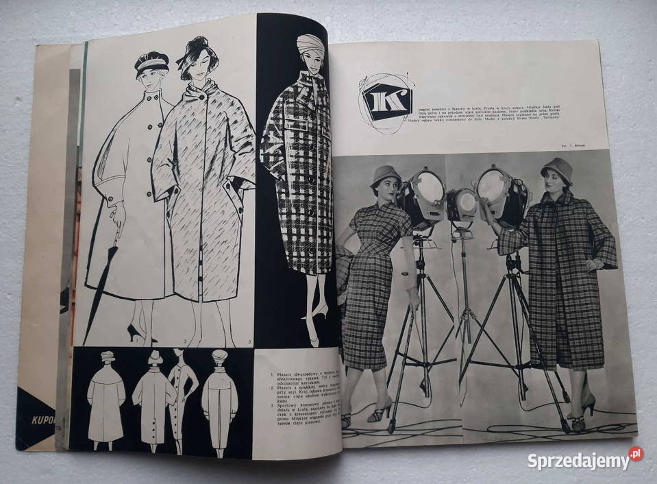 Moda Jesień 1957r żurnal PRLu Łódź sprzedam