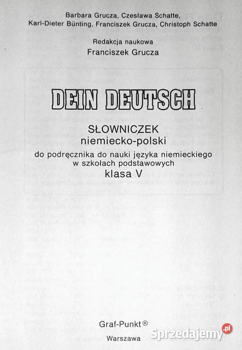 Dein Deutsch kl 5678 Słowniczek niempol Chełm