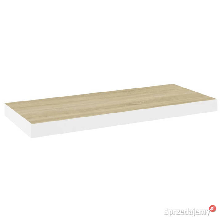 Półki ścienne 4 kolor dębu i biel 60x235x38 MDF Półki Warszawa sprzedam