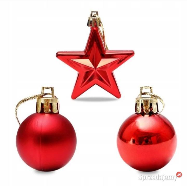 Bombki choinkowe 66 GWIAZDA ŚWIĄTECZNA ZESTAW Suchy Las