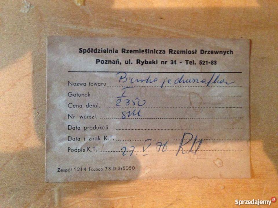 Biurko z PRL PATYCZAK stan Poznań sprzedam