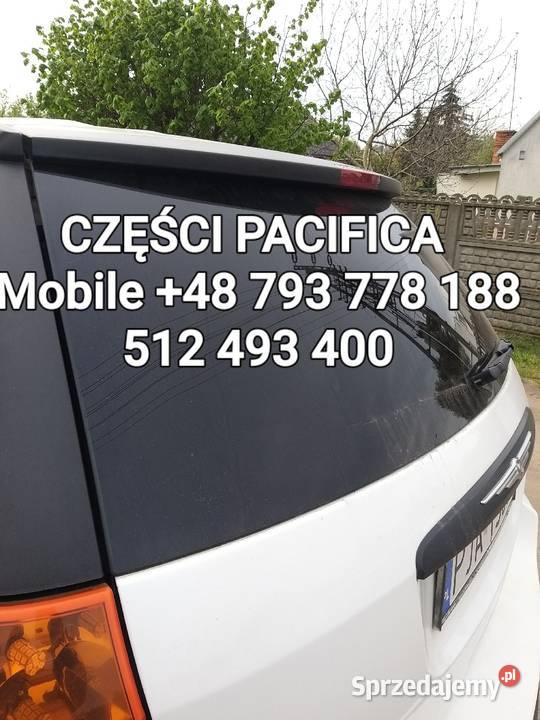 SZYBA TYLNA CZARNA CHRYSLER PACIFICA 0408 R Kawnice