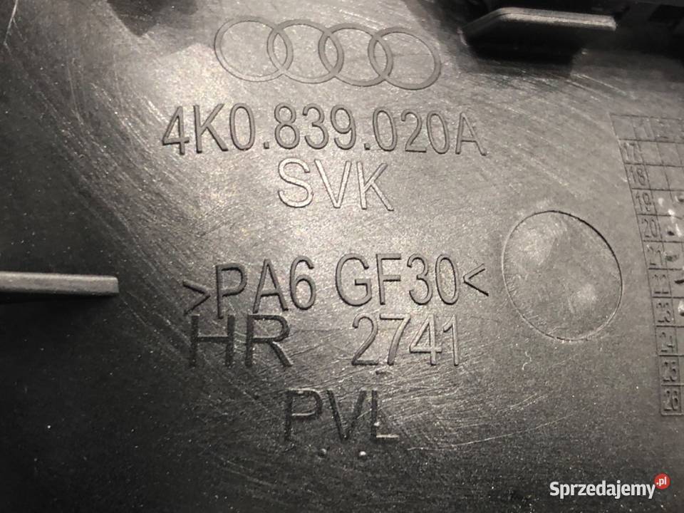 KLAMKA WEWNĘTRZNA PRAWY TYŁ AUDI A6 C8 Kombi