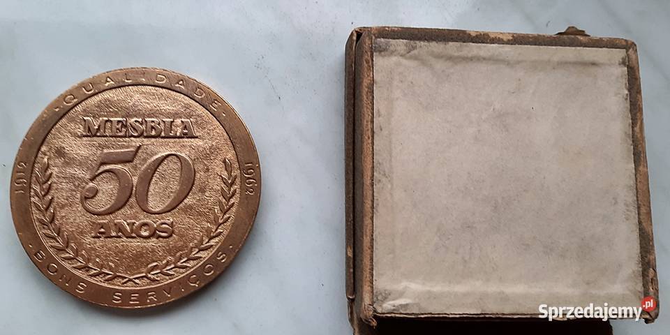 Medal 50 lecie sieci handlowej 1912 1962 Mesbla Pozostałe Ostrów Wielkopolski
