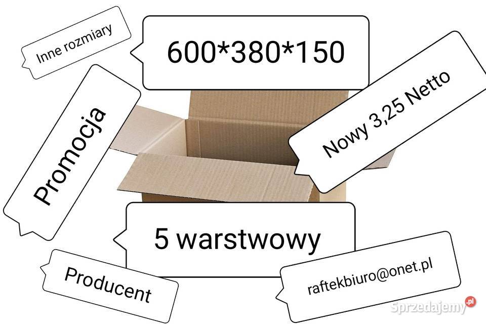 Karton Opakowanie Wysyłka 150x150x150 065 Poczesna sprzedam