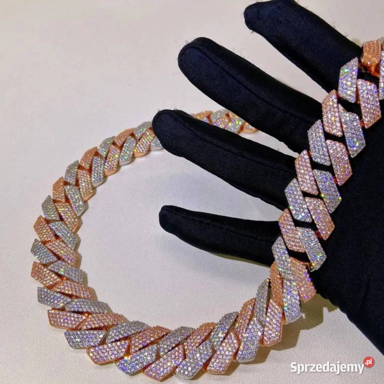 Lodowy łańcuch HipHop RoseSilver 7 Ścinawa sprzedam